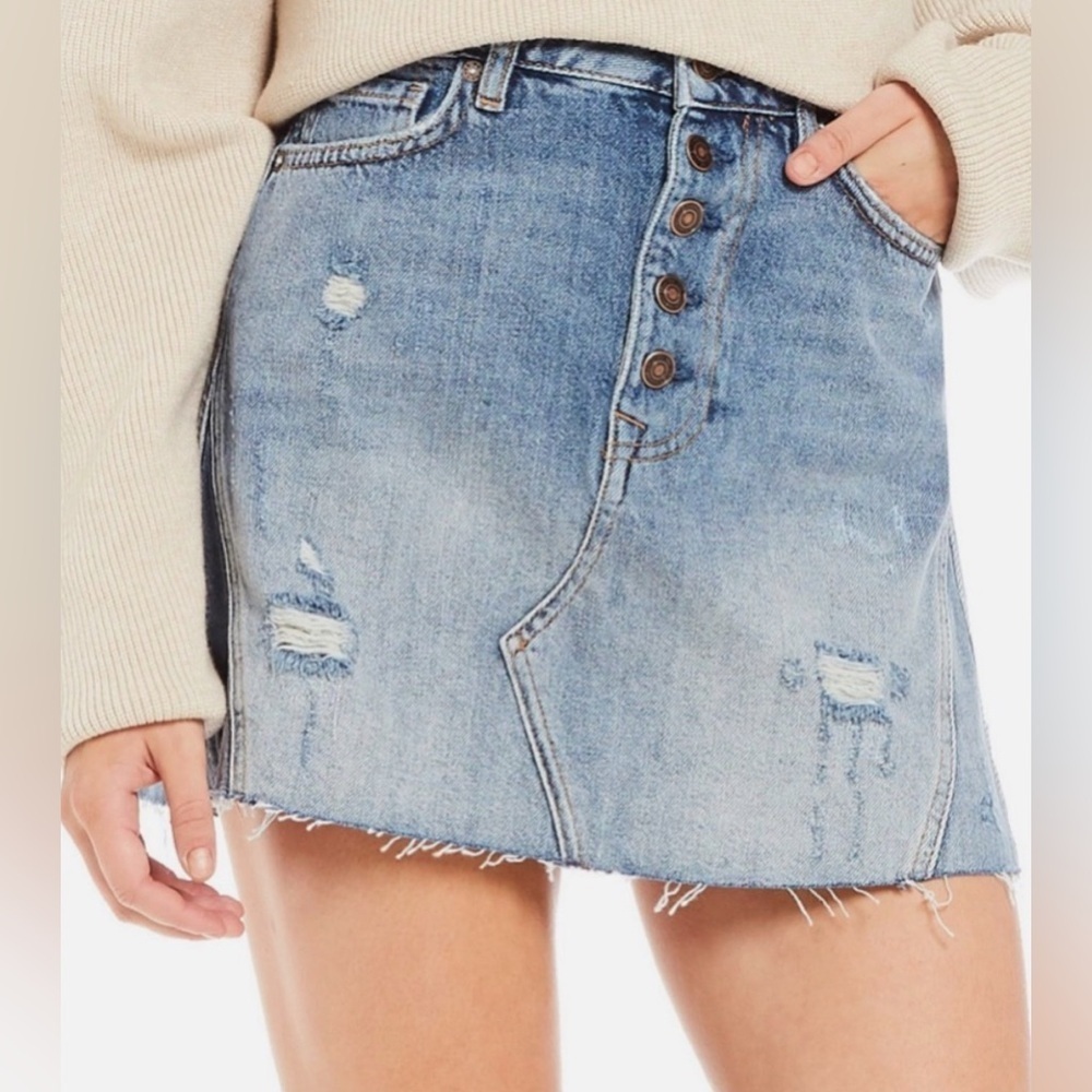 We the Free Breezy denim mini skirt, size 26